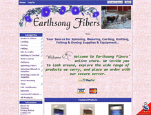 Tablet Screenshot of earthsongfibers.com